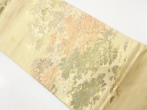 風景模様織り出し　袋帯